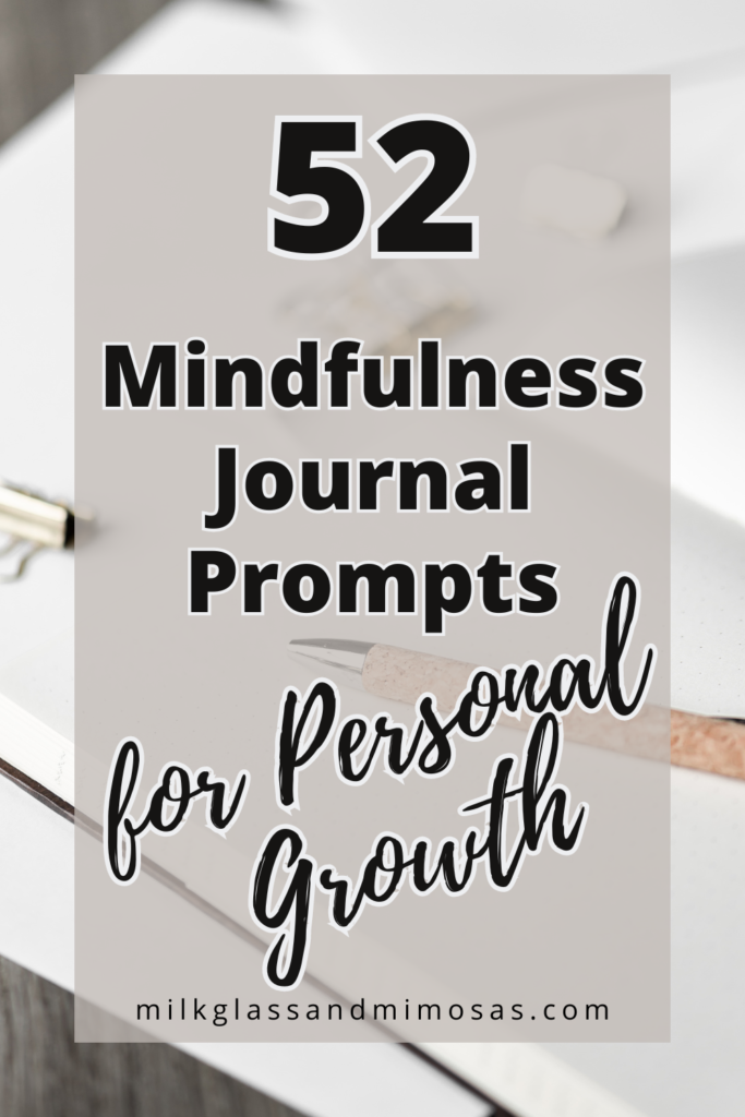 notebook and pen for mindfulness journaling