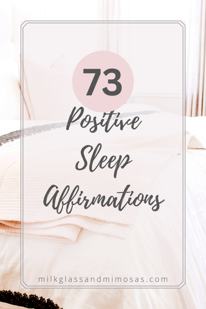 positive sleep affirmations