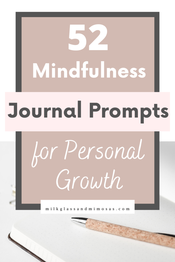 Mindfulness journal prompts pin