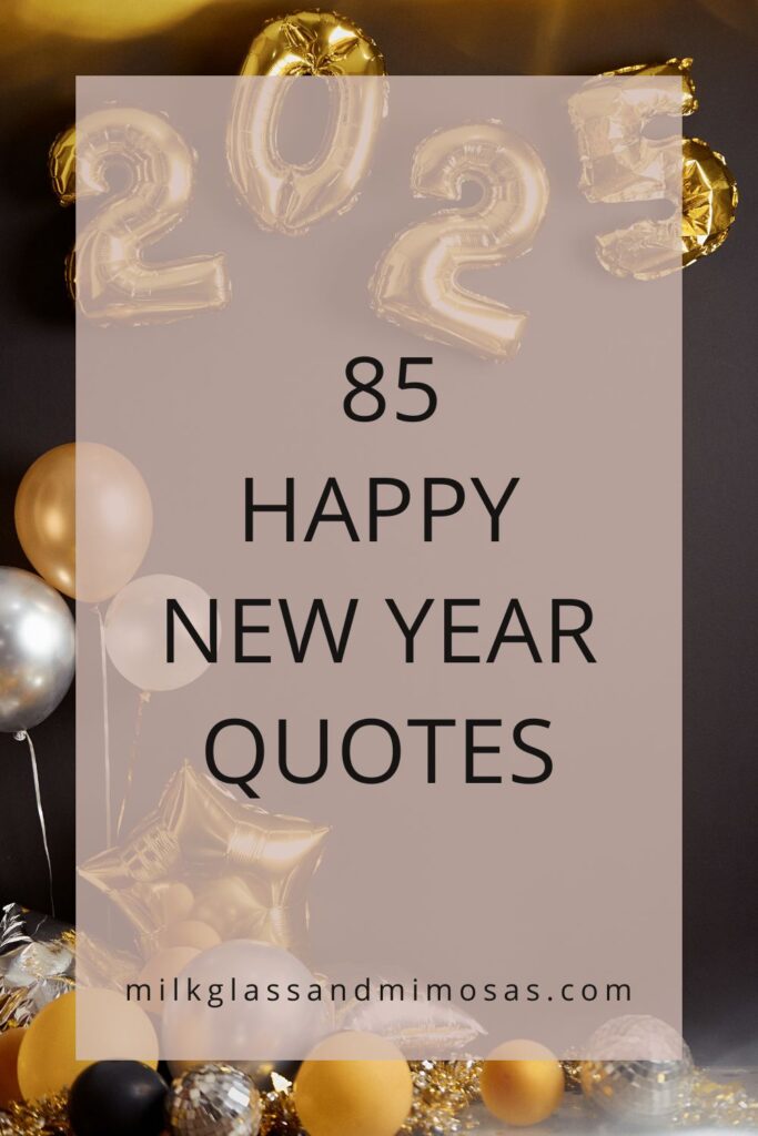 2025 new year quote balloons