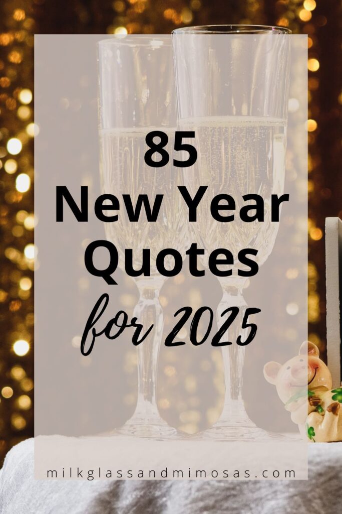 Happy new year quotes with champagne in background